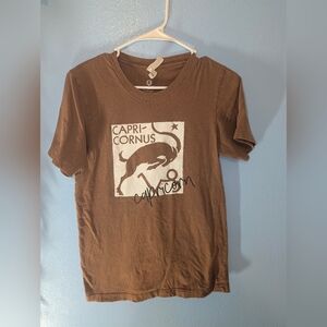 Brown Capricorn Graphic T-Shirt